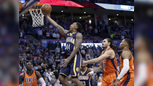 NBA roundup: Jeff Teague lifts Pacers to victory against Thunder; Knicks beat Hawks