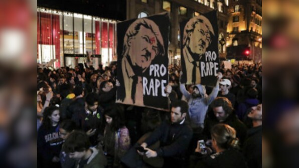 Anti-Donald Trump protests: Divided America takes to the streets from West coast to heartland cities