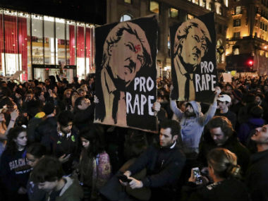 Anti-Donald Trump protests: Divided America takes to the streets from West coast to heartland cities Anti-Donald Trump protests: Divided America takes to the streets from West coast to heartland cities