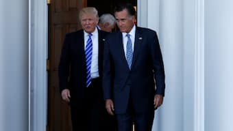 Donald Trump's camp at war over his pick for secretary of state Mitt Romney