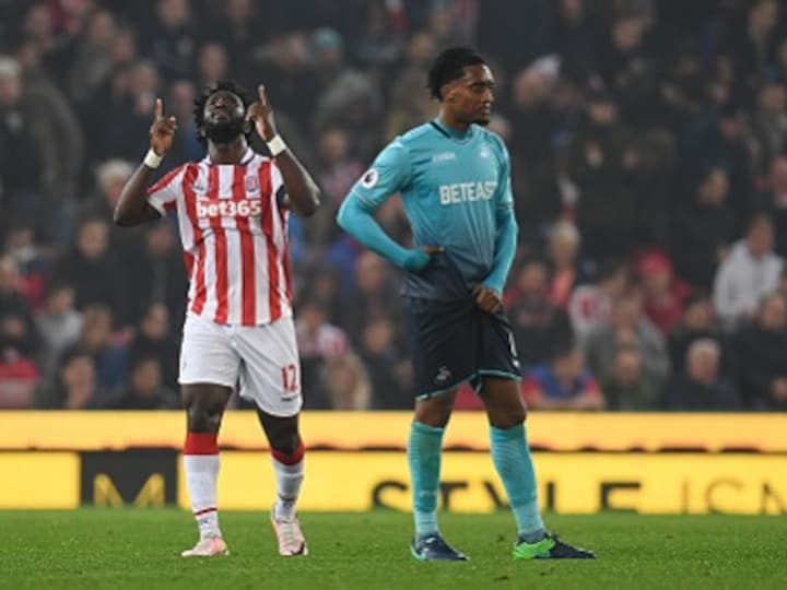 Premier League: Wilfried Bony brace helps Stoke City sink former club Swansea