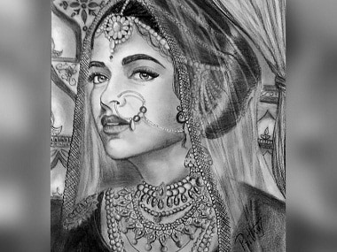 This beautiful sketch of @deepikapadukone as Rani Padmavati made by  @_sukanya_kharka_ @sketchgirl_jammu… | Instagram