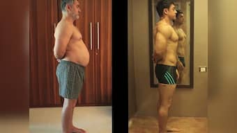 Aamir Khan's 'fat to fit' video highlights dramatic weight loss for Dangal: Watch it here