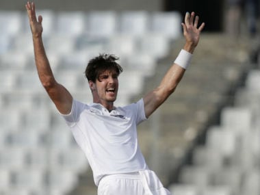 Steven Finn appeals during the second Test against Bangladesh in Dhaka last month. AP