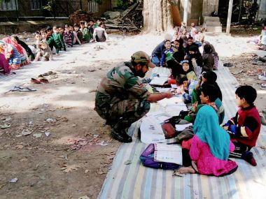 After 30 schools were burnt in Kashmir, Army launches 'School Chalo' operation After 30 schools were burnt in Kashmir, Army launches 'School Chalo' operation