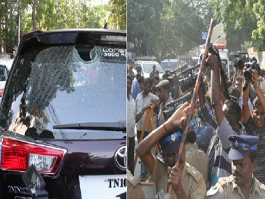 Nadigar Sangam row: Rival groups clash at Tamil actors' body's general meeting Nadigar Sangam row: Rival groups clash at Tamil actors' body's general meeting