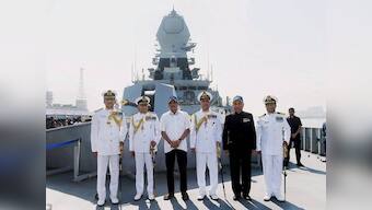 Did Parrikar do the navy justice by wearing a pair of sandals while commissioning INS Chennai?
