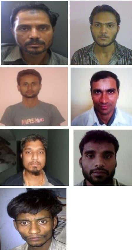Akeel Khilji, Amazad, Mujeeb Sheikh, Mohammad Salik, Khalid Ahmed, Sheikh Mehboob and Zakir Hussain are seven of the SIMI operatives killed in encounter. Firstpost/Shams Ur Rehman Alavi 