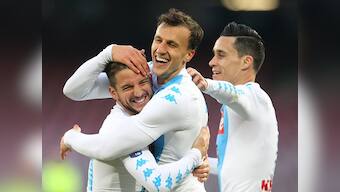 Serie A: Mertens nets four as Napoli leapfrog AC Milan; Palermo stage dramatic comeback