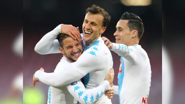 Serie A: Mertens nets four as Napoli leapfrog AC Milan; Palermo stage dramatic comeback