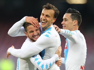 Serie A: Mertens nets four as Napoli leapfrog AC Milan; Palermo stage dramatic comeback Serie A: Mertens nets four as Napoli leapfrog AC Milan; Palermo stage dramatic comeback