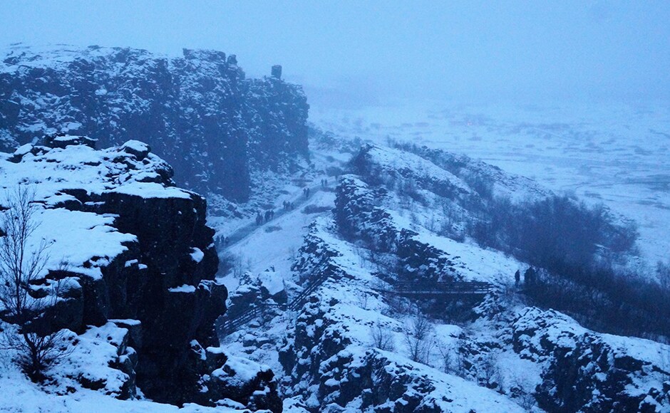 A view of Þingvellir National Park. This rift valley is the divide between the North American and Eurasian tectonic plates and is the reason Iceland is endowed with so much geothermal energy. Photo credit: Alok Raj A view of Þingvellir National Park. This rift valley is the divide between the North American and Eurasian tectonic plates and is the reason Iceland is endowed with so much geothermal energy. Photo credit: Alok Raj