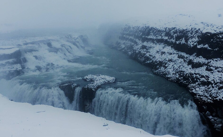 The two-stepped Gulfoss waterfall is worthy of being counted as part of the Golden Circle, along with the Þingvellir National (anglicised as Thingvellir) Park and the Geysirs. Photo credit: Alok Raj The two-stepped Gulfoss waterfall is worthy of being counted as part of the Golden Circle, along with the Þingvellir National (anglicised as Thingvellir) Park and the Geysirs. Photo credit: Alok Raj