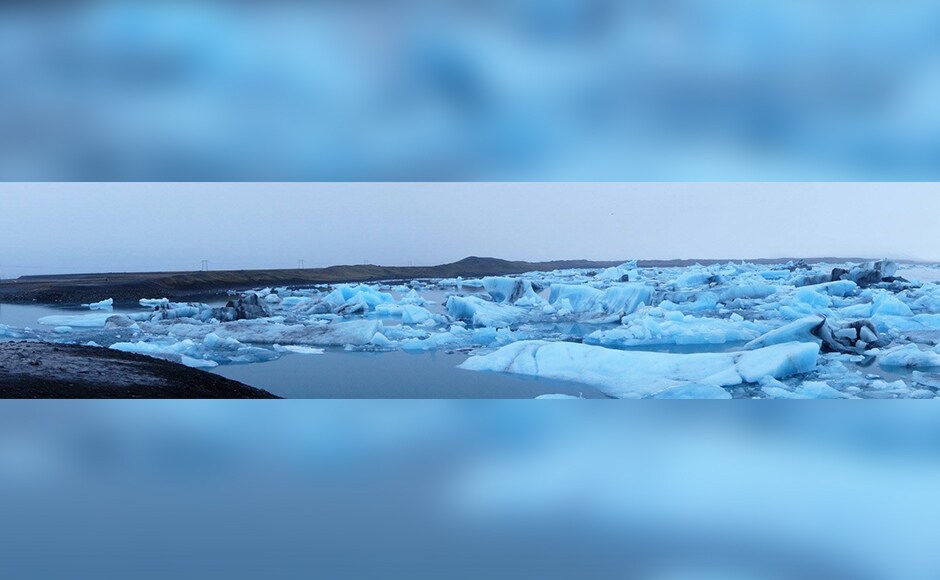 Jökulsárlón lagoon features endless stretches of blue ice. Photo credit: Alok Raj Jökulsárlón lagoon features endless stretches of blue ice. Photo credit: Alok Raj