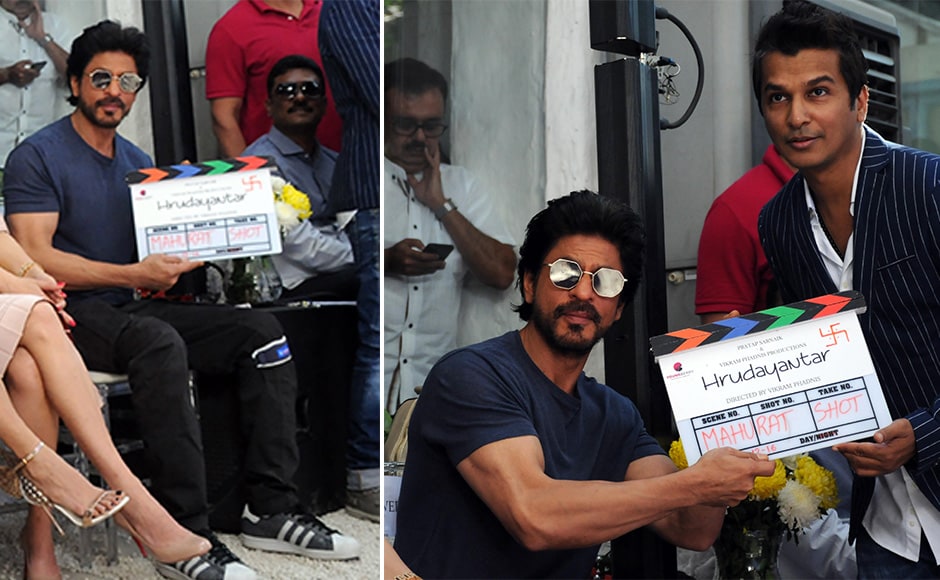 Delivering the 'first clap' for the film, Shah Rukh said, Delivering the 'first clap' for the film, Shah Rukh said,