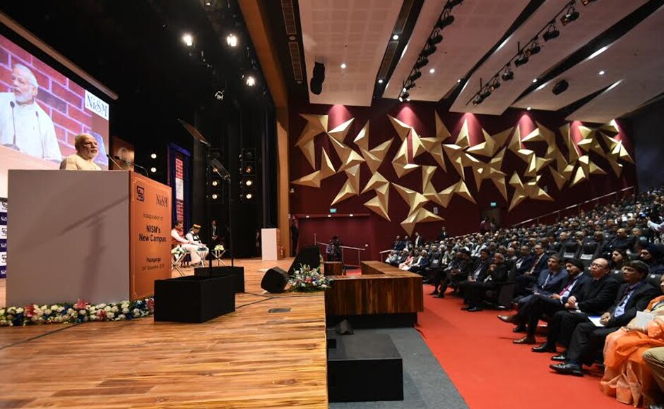 Modi gave a speech at the inauguration, declaring that, Modi gave a speech at the inauguration, declaring that,