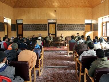 The counselling session held by the Baramulla Police. Firstpost/Sameer Yasir