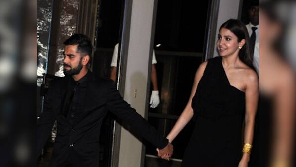 Virat Kohli, Anushka Sharma pose for the cameras at Manish Malhotra's birthday bash; spark fan frenzy