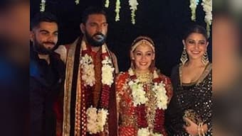 Yuvraj Singh weds Hazel Keech: Newly-weds shake a leg with Anushka and Virat in Goa