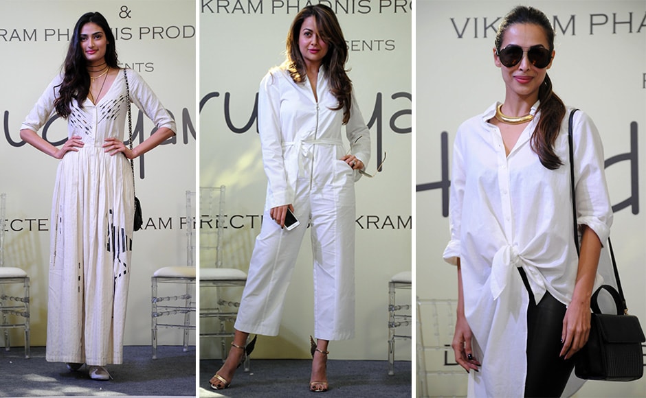 (L-R) Athiya Shetty, Amrita Arora and Malaika Arora were among the other celebrity guests who attended the do. Images by Sachin Gokhale/Firstpost (L-R) Athiya Shetty, Amrita Arora and Malaika Arora were among the other celebrity guests who attended the do. Images by Sachin Gokhale/Firstpost