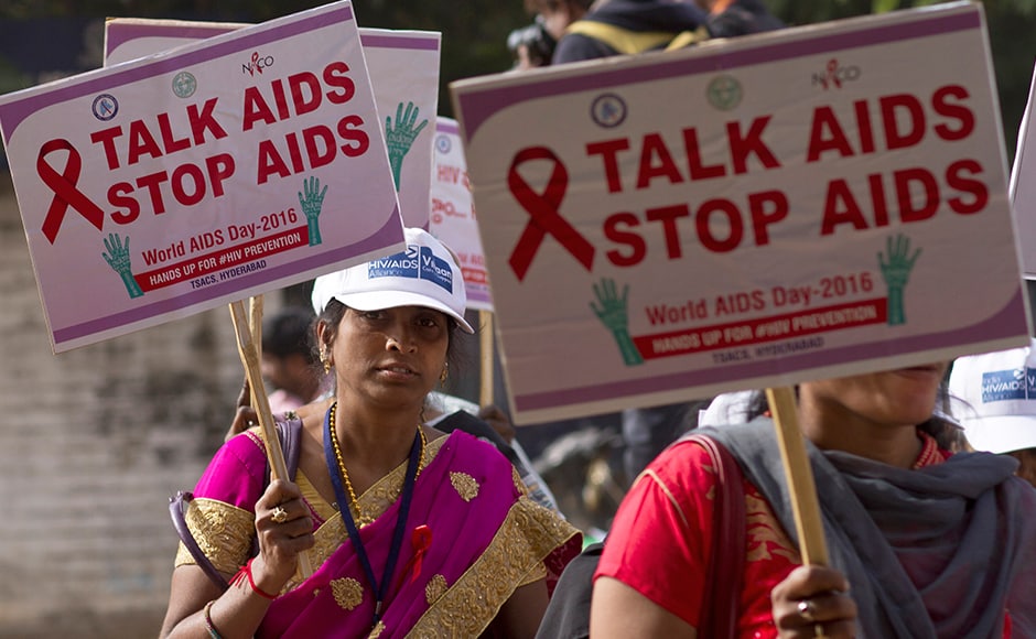 World AIDS Day Activists participate in awareness campaigns