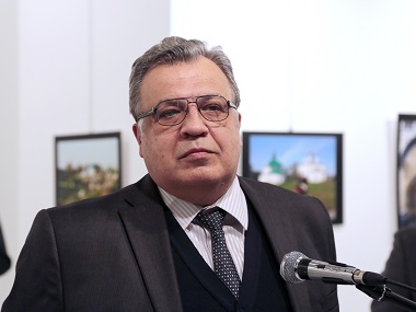Russian Ambassador's killing in Ankara designed to spoil Russia-Turkey ties: Vladimir Putin Russian Ambassador's killing in Ankara designed to spoil Russia-Turkey ties: Vladimir Putin