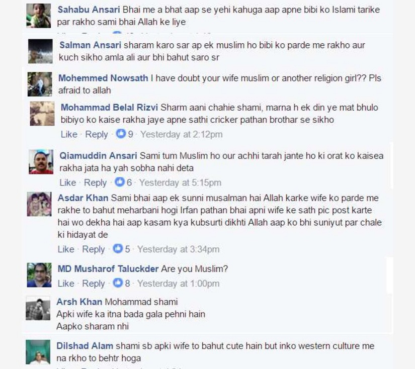 Mohammed Shami shuts bigots down after criticism over wife’s ‘immodest attire’ Mohammed Shami shuts bigots down after criticism over wife’s ‘immodest attire’