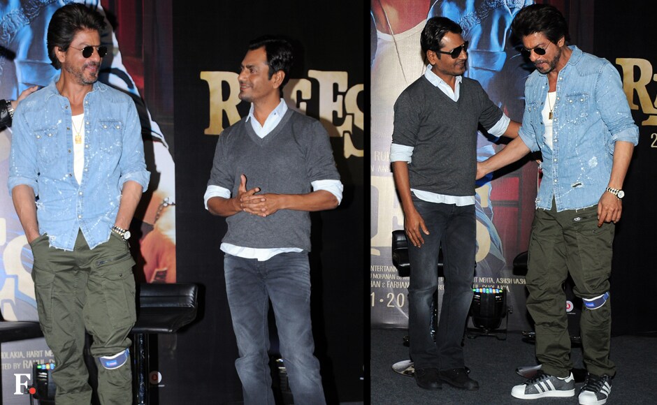 Shah Rukh Khan and Nawazuddin Siddiqui will share the screen space for the first time in Raees. Sachin Gokhale /Firstpost Shah Rukh Khan and Nawazuddin Siddiqui will share the screen space for the first time in Raees. Sachin Gokhale /Firstpost
