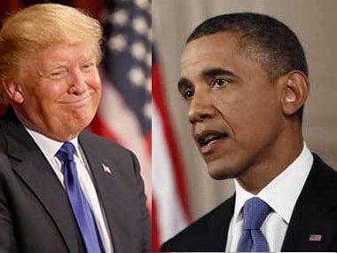Donald Trump and Barack Obama
