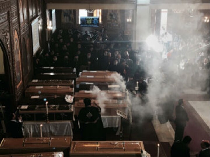 Cairo bombing: Death toll rises to 24 after attack on Egypt's main Coptic church