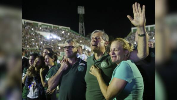 Chapecoense plane crash: Fans flood home stadium to pray for players
