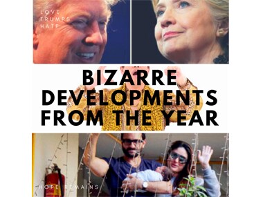 As 2016 comes to an end, a look back at the bizarre developments from the year