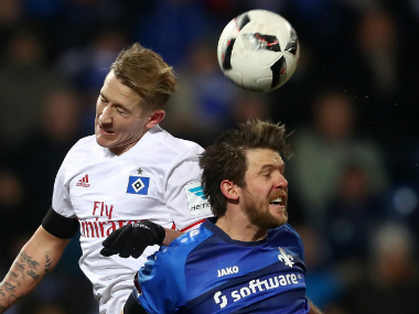 Bundesliga roundup: Hamburg beat Darmstadt to move away from last place; Eintracht Frankfurt draw against Augsburg Bundesliga roundup: Hamburg beat Darmstadt to move away from last place; Eintracht Frankfurt draw against Augsburg