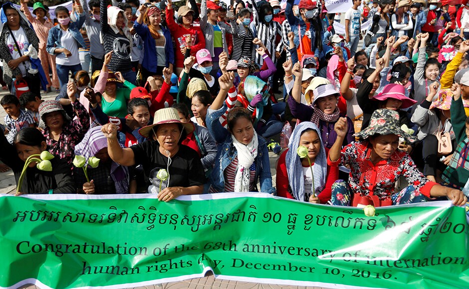 People gather at Freedom Park during a Human Rights Day celebration in Phnom Penh, Cambodia, 10 December, 2016. Reuters People gather at Freedom Park during a Human Rights Day celebration in Phnom Penh, Cambodia, 10 December, 2016. Reuters