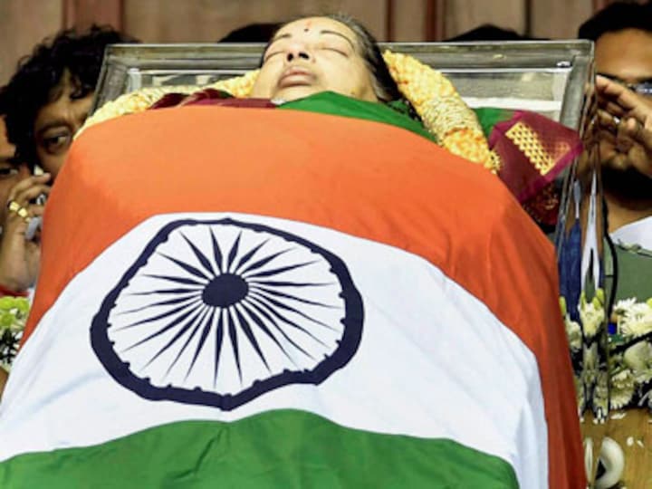 Jayalalithaa laid to rest with full state honours as millions bid her a tearful adieu