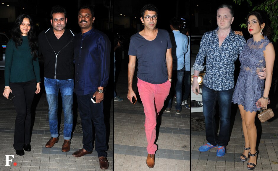 Joe Rajan and Rochelle Dsouza with MLA Pratap Sarnaik; Kunal Kohli; Gautam Singhania with wife Nawaz Sachin. Gokhale/Firstpost Joe Rajan and Rochelle Dsouza with MLA Pratap Sarnaik; Kunal Kohli; Gautam Singhania with wife Nawaz Sachin. Gokhale/Firstpost