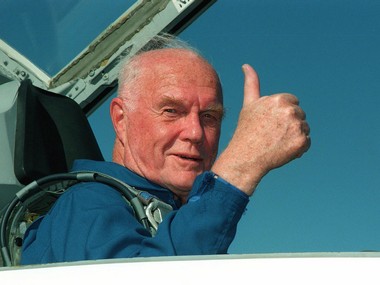 John Glenn, first American to orbit Earth passes away at 95 John Glenn, first American to orbit Earth passes away at 95