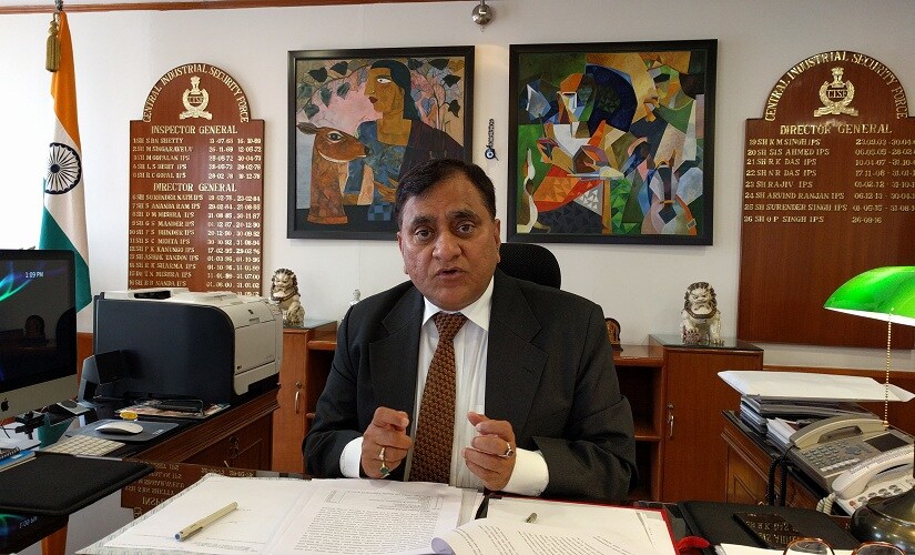 CISF director-general OP Singh in his office. Firstpost/Debobrat