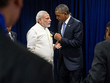 File image of Prime Minister Narendra Modi and Barack Obama. AP