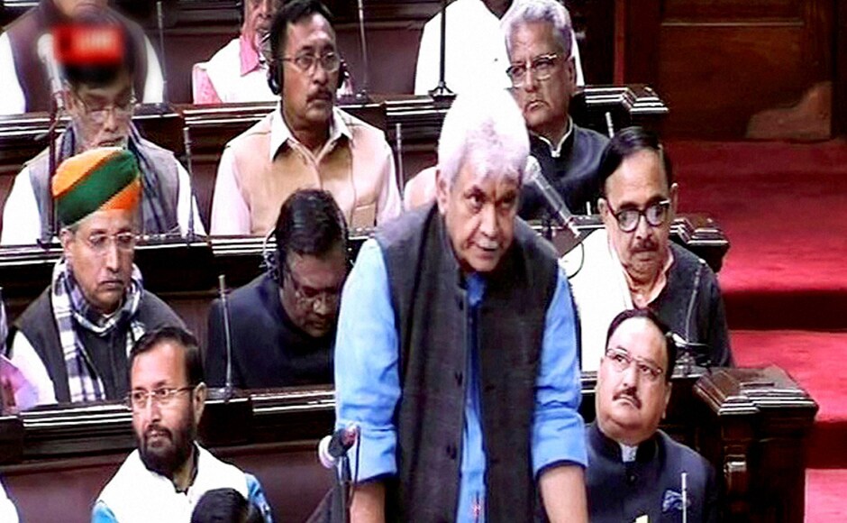 Union minister of state for railways and communications Manoj Sinha speaks in the Rajya Sabha in New Delhi on Friday. PTI Union minister of state for railways and communications Manoj Sinha speaks in the Rajya Sabha in New Delhi on Friday. PTI