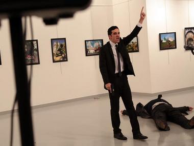 Russian Ambassador shot dead in Turkey: Six detained over envoy's murder Russian Ambassador shot dead in Turkey: Six detained over envoy's murder