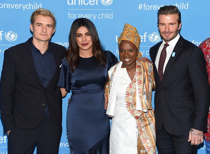 Priyanka Chopra shares stage with David Beckham, Orlando Bloom at Unicefs 70th anniversary gala