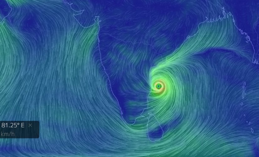 Click on this image to see the visualisation of the storm. 