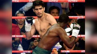 Vijender Singh knocks out Francis Cheka to successfully defend his WBO Asia Pacific title
