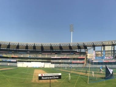 Wankhede Stadium ahead of the 4th India vs England Test match. Image courtesy: Twitter/@BCCI
