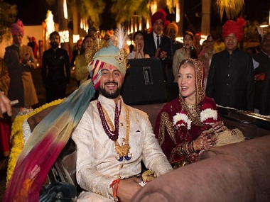 Arunoday Singh ties the knot with Lee Elton: See all the photos from their wedding in Bhopal Arunoday Singh ties the knot with Lee Elton: See all the photos from their wedding in Bhopal