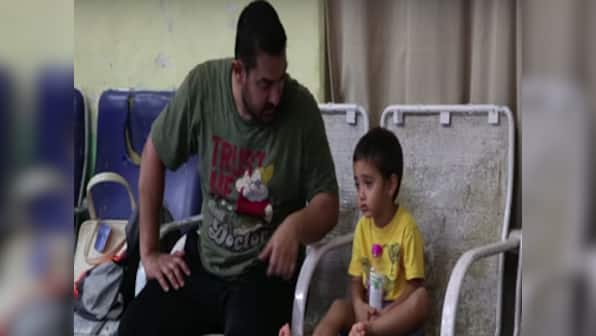 Watch: Aamir Khan gets 'out-wrestled' by son Azad in this Dangal training video