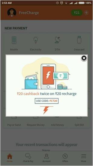 FreeCharge is wearing Santa pants with a two-day 100% cashback bonanza FreeCharge is wearing Santa pants with a two-day 100% cashback bonanza