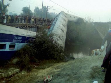 Kanpur Train Accident: Two killed, 44 injured in Sealdah-Ajmer Express derailment Kanpur Train Accident: Two killed, 44 injured in Sealdah-Ajmer Express derailment