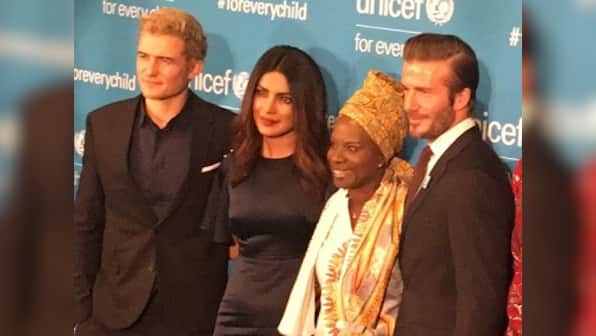 Priyanka Chopra shares stage with David Beckham, Orlando Bloom at Unicef's 70th anniversary gala